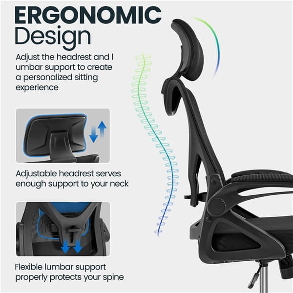 Yaheetech Ergonomic Mesh Office Chair - Image 4