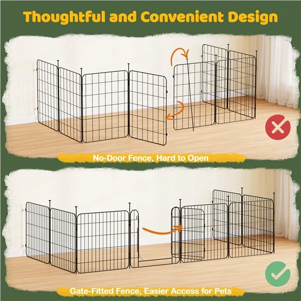 Yaheetech Expandable Dog Playpen, 16 Panel 24/32 inch - Image 6