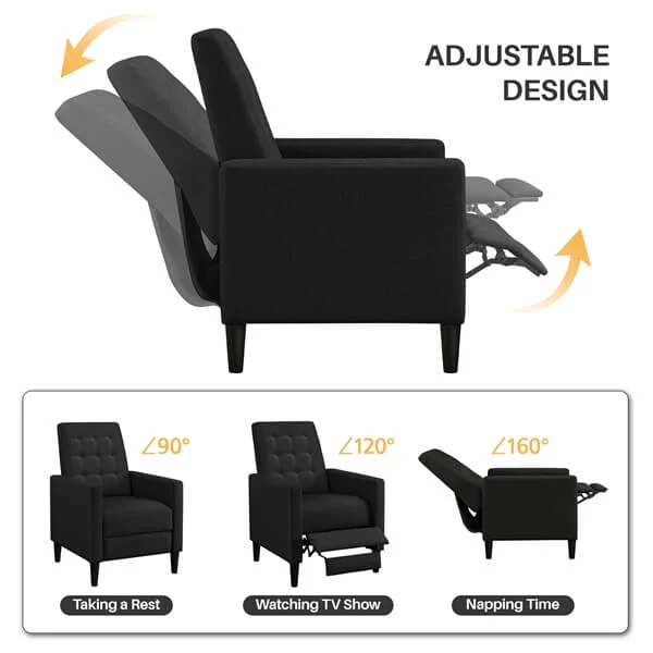 Yaheetech Faux Leather Recliner Sofa - Image 5