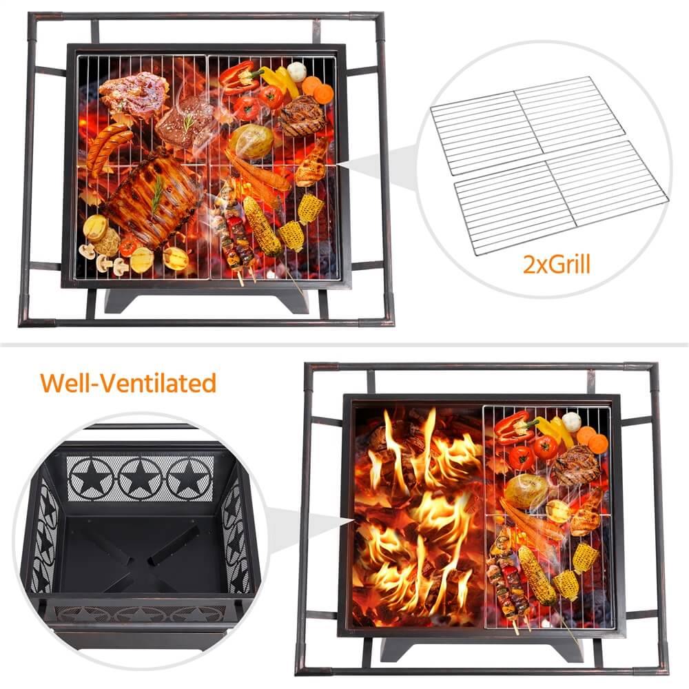 Yaheetech Fire Pit 32 Inch - Image 6