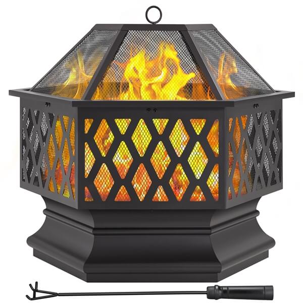 Yaheetech Hex Shaped Fire Bowl - Image 4