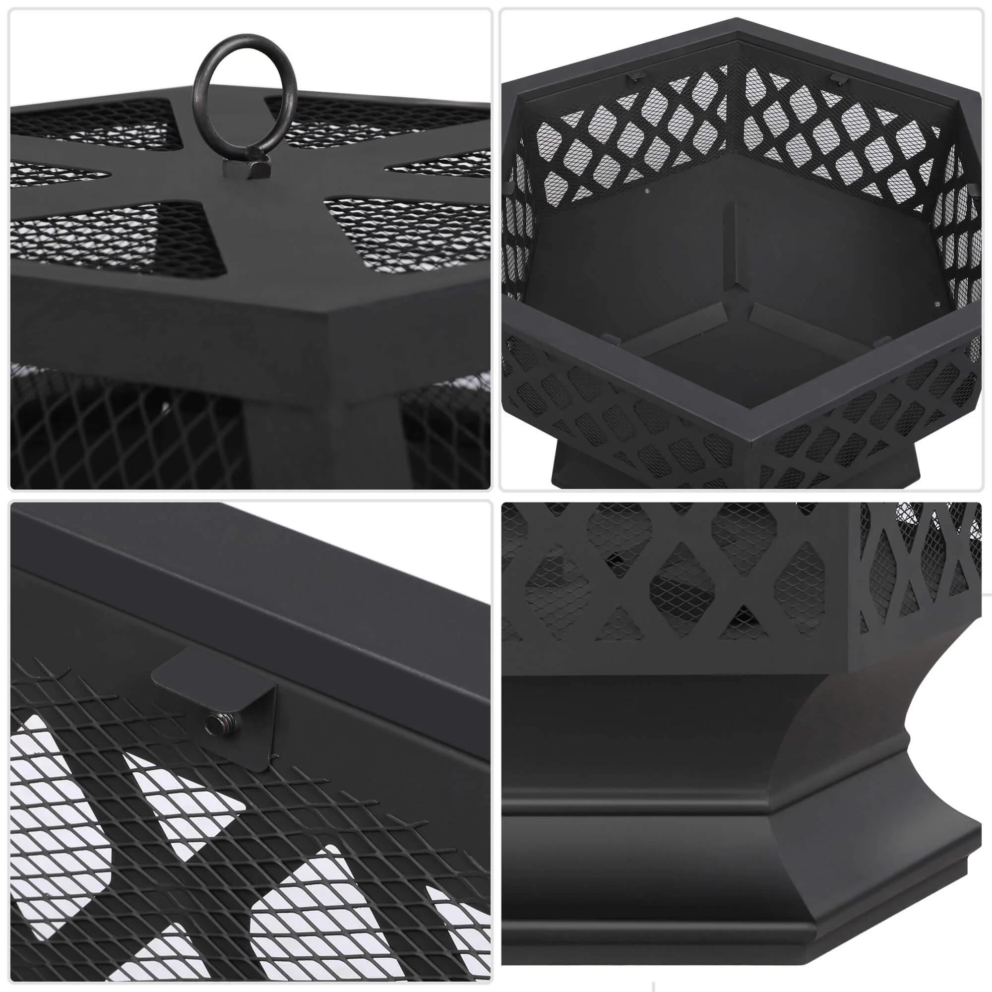 Yaheetech Hex Shaped Fire Bowl - Image 8