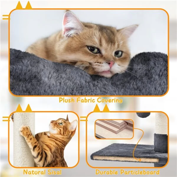 Yaheetech Floor to Ceiling Cat Tower for Large Cats - Image 10
