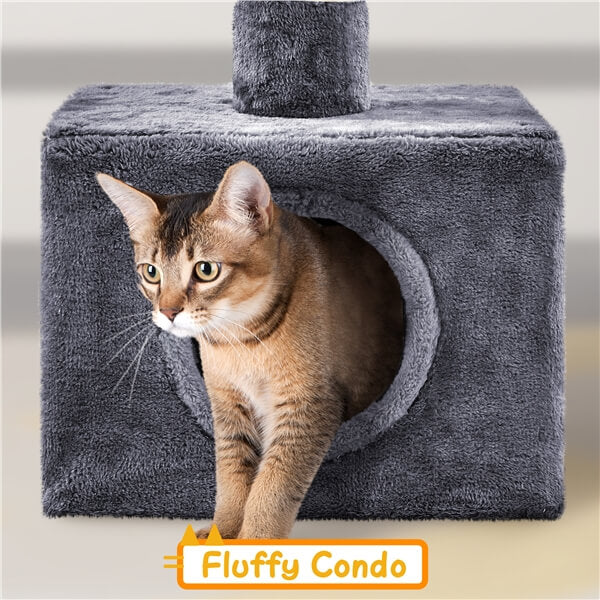 Yaheetech Floor to Ceiling Cat Tower for Large Cats - Image 12