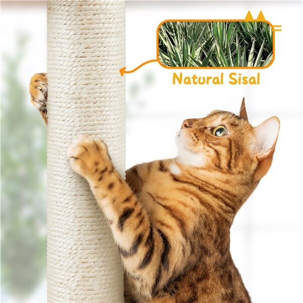 Yaheetech Floor to Ceiling Cat Tower for Large Cats - Image 13