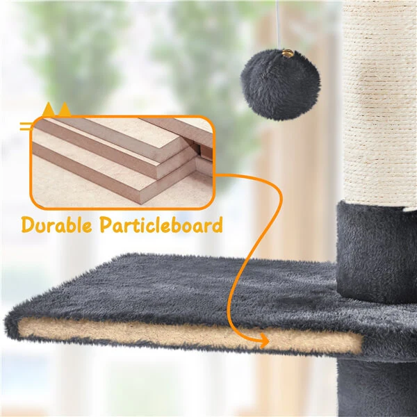 Yaheetech Floor to Ceiling Cat Tower for Large Cats - Image 14