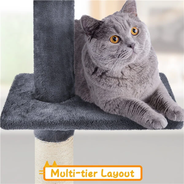 Yaheetech Floor to Ceiling Cat Tower for Large Cats - Image 9