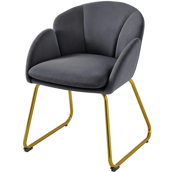 Yaheetech Flower Shape Velvet Armchair - Image 4