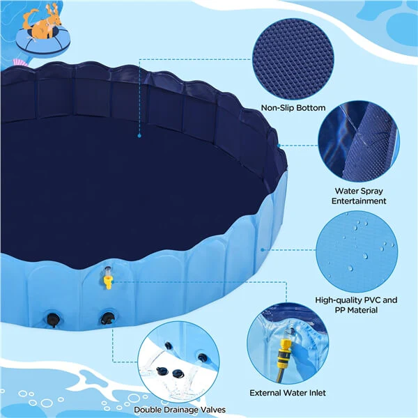 Yaheetech Foldable Dog Bath Pool - Image 5