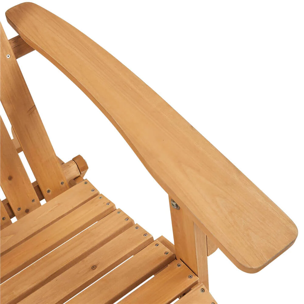 Yaheetech Folding Wooden Lounge Chair - Image 6