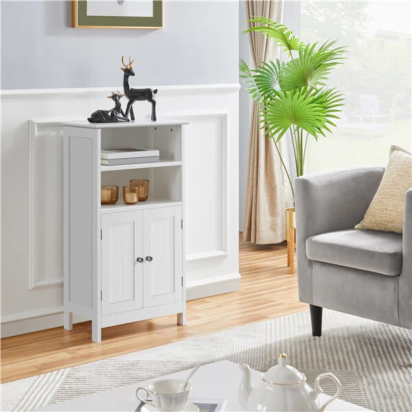 Yaheetech Free Standing Cabinet with Double Door and Adjustable Shelf - Image 6