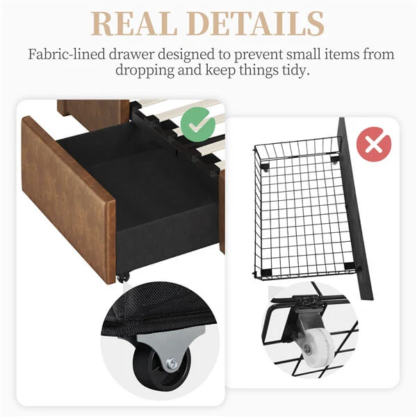 Yaheetech Bed Frame with 2 USB Charging Stations - Image 8
