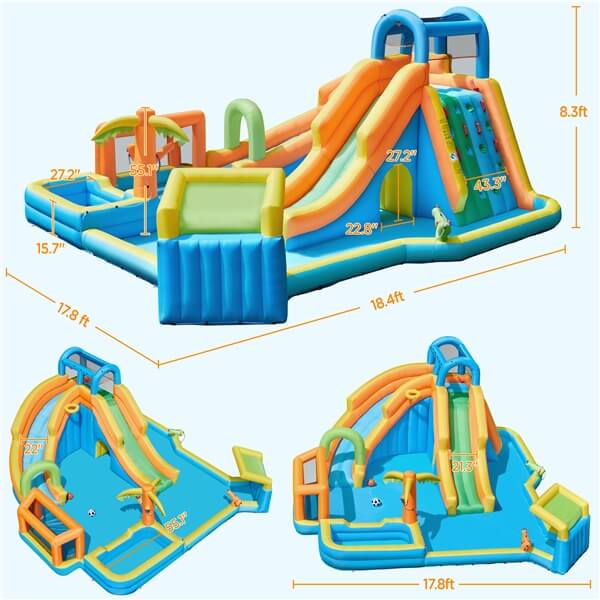 Yaheetech Giant Water Slide Combo - Image 3