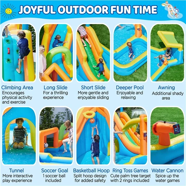 Yaheetech Giant Water Slide Combo - Image 6