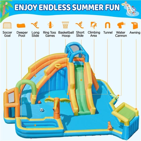 Yaheetech Giant Water Slide Combo - Image 7