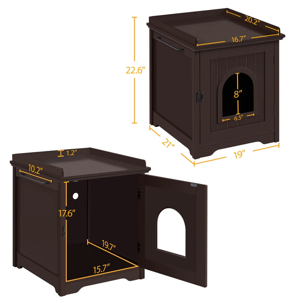 Yaheetech Indoor Cat Litter Box Enclosure - Image 4