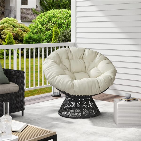 Yaheetech Indoor Papasan Chairs with Thick Tufted Cushions and Frame - Image 10