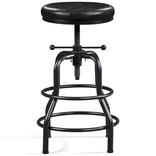 Yaheetech Industrial Bar Stools Vintage Counter Height Adjustable Metal Bar Stool - Image 2