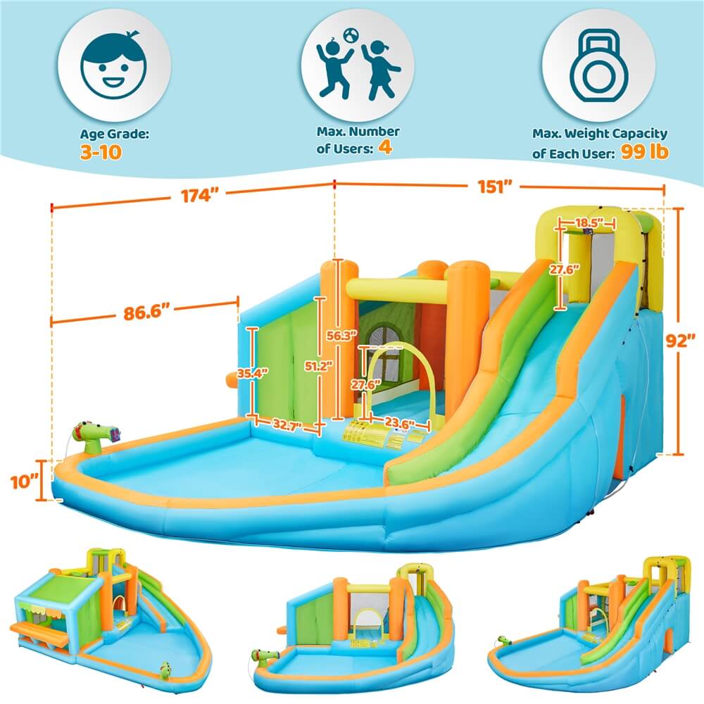 Yaheetech Inflatable Bounce House - Image 3