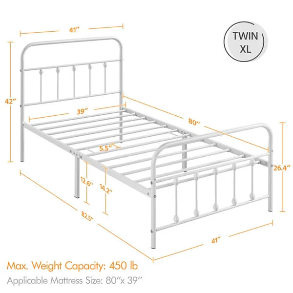 Yaheetech Classic Iron Bed Frame - Image 6
