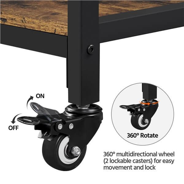 Yaheetech Kitchen Island Cart with Power Outlet - Image 6