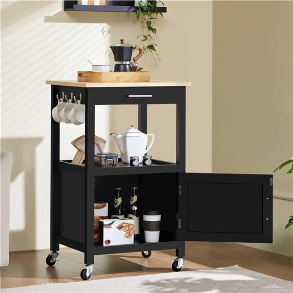 Yaheetech Kitchen Island Cart with Storage - Image 7
