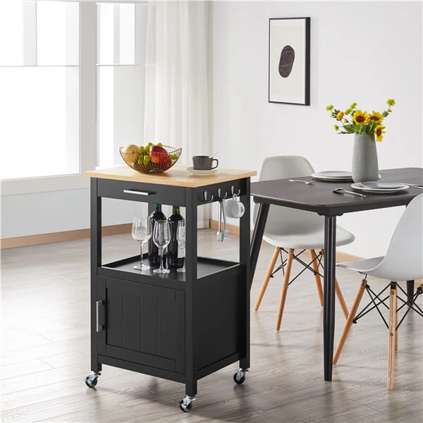 Yaheetech Kitchen Island Cart with Storage - Image 8