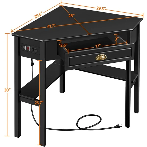 Yaheetech L Shaped Computer Corner Table - Image 4