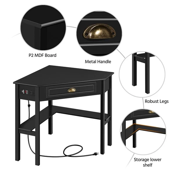 Yaheetech L Shaped Computer Corner Table - Image 7