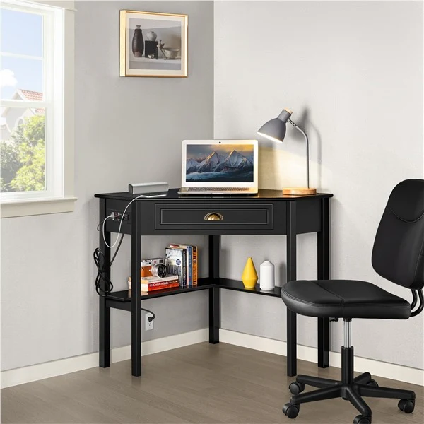 Yaheetech L Shaped Computer Corner Table - Image 8