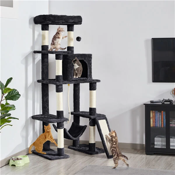 Yaheetech Large Cat Tower 63 inch - Image 11