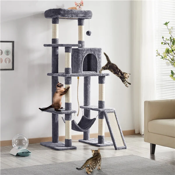 Yaheetech Large Cat Tower 63 inch - Image 12