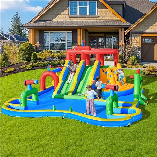 Yaheetech Large Inflatable Water Slide with Soccer Field - Image 12