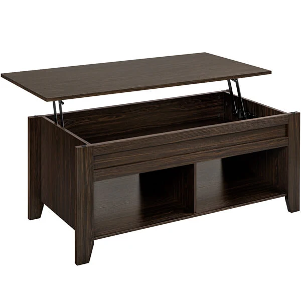 Yaheetech Wood Coffee Table Lift Up Coffee Table - Image 4
