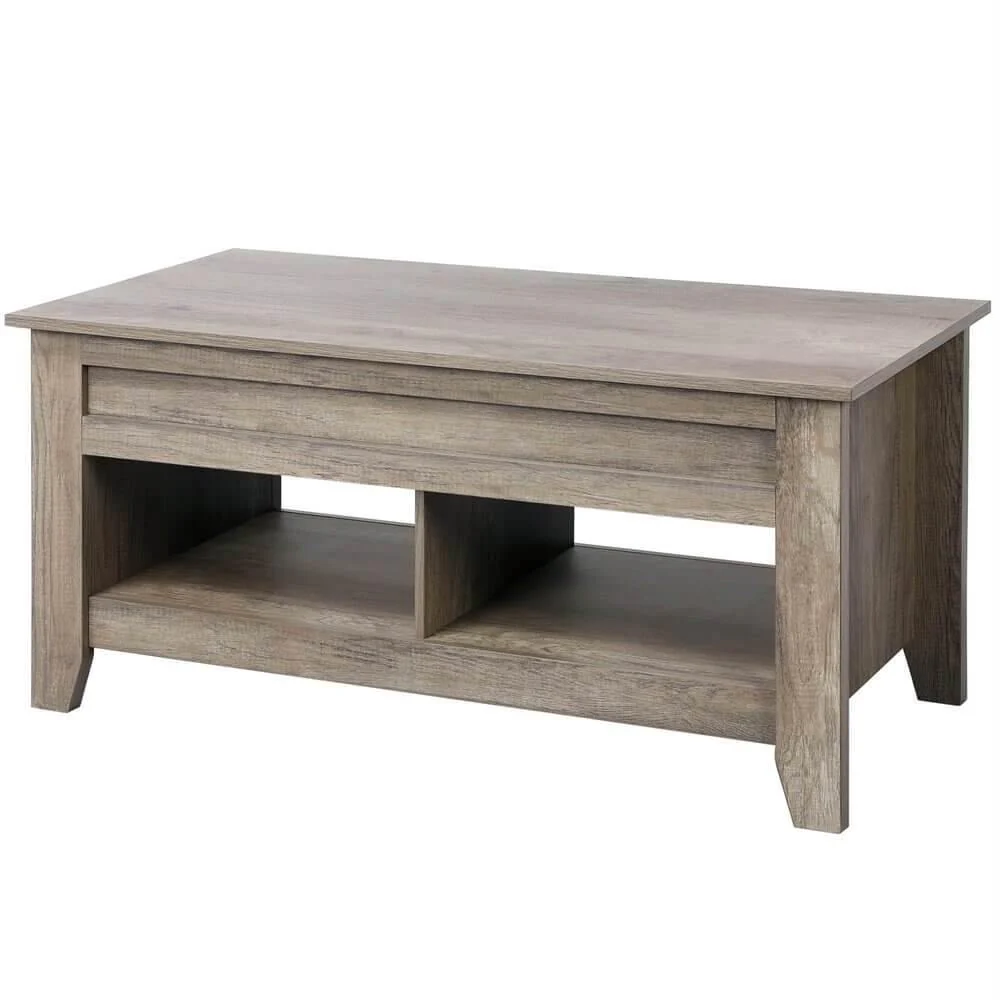 Yaheetech Wood Coffee Table Lift Up Coffee Table - Image 6