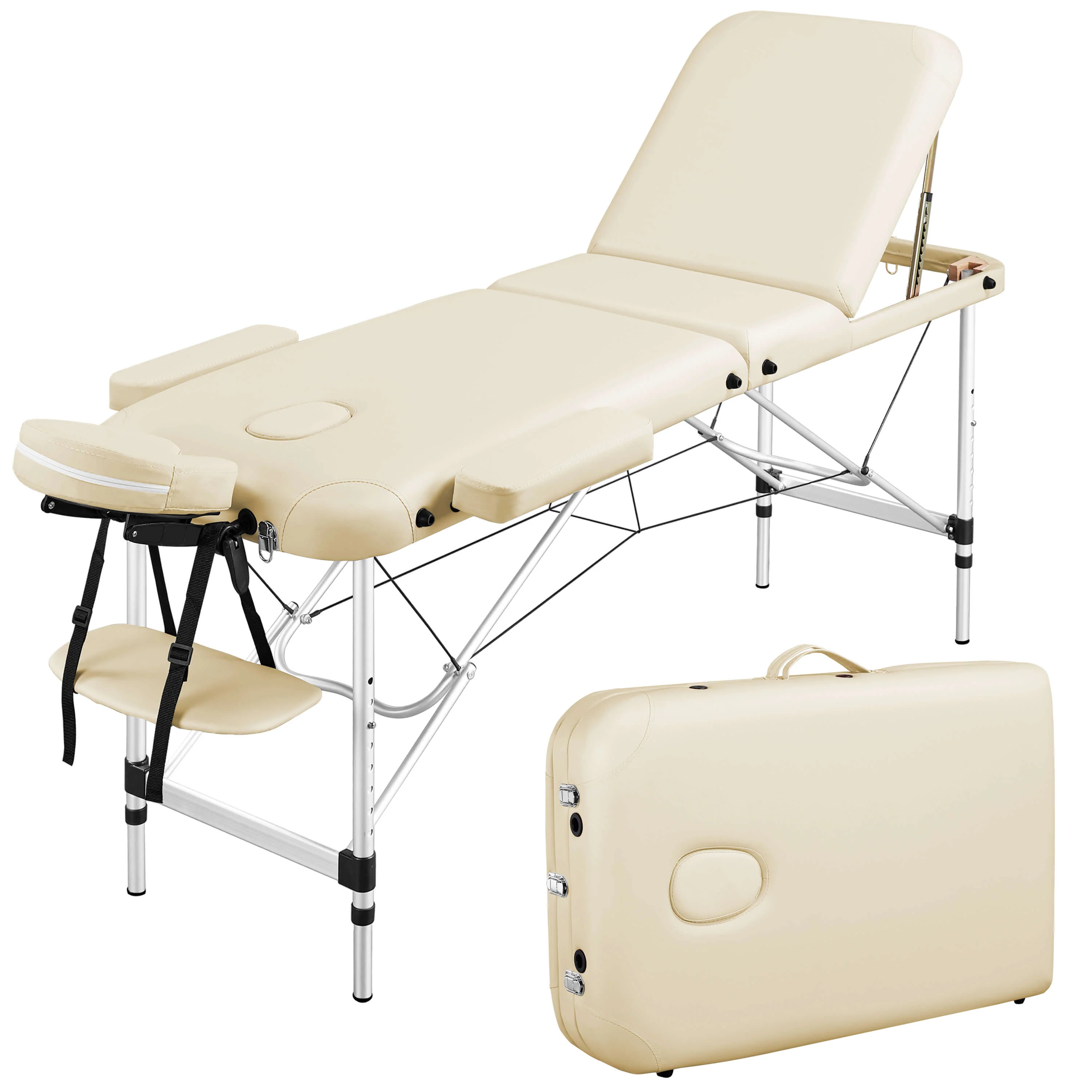 Yaheetech 84 Inch Aluminium Frame Salon Spa Table - Image 5