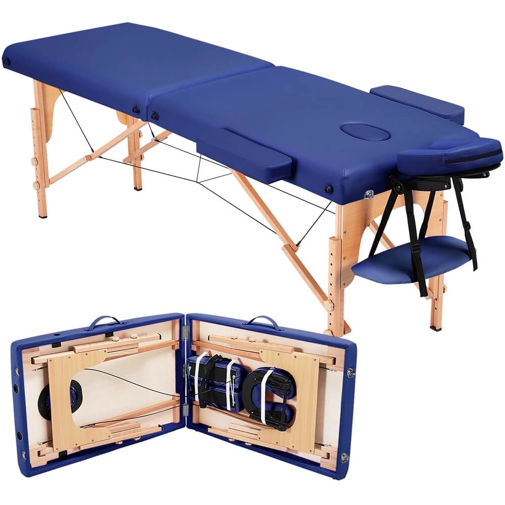 Yaheetech 84 Inch Adjustable 2 Fold Salon Bed - Image 4