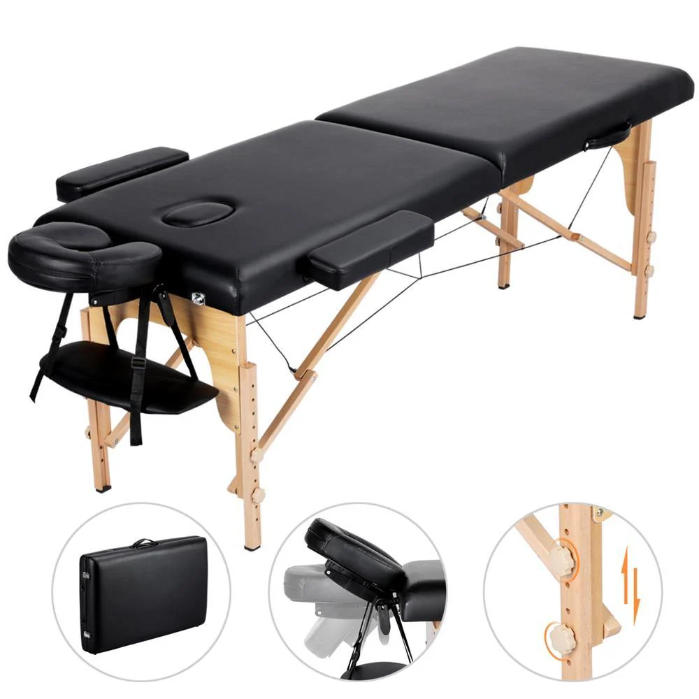 Yaheetech 84 Inch Adjustable 2 Fold Salon Bed - Image 8