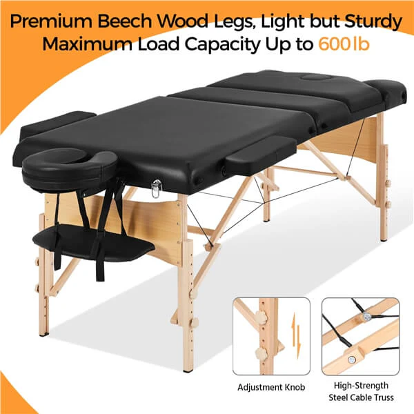 Yaheetech Massage Tables Portable Lash Bed - Image 8