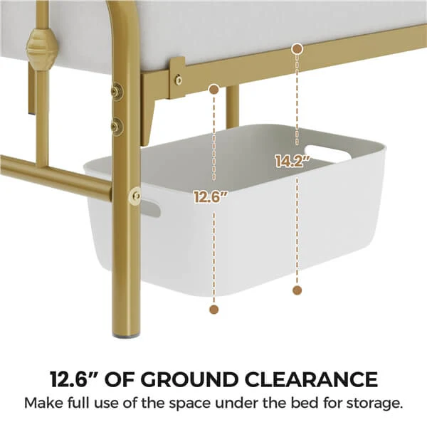 Yaheetech Metal Bed Frame Metal Platform Bed - Image 13