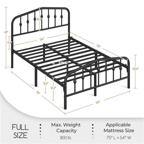 Yaheetech Metal Bed Frame Metal Platform Bed - Image 7