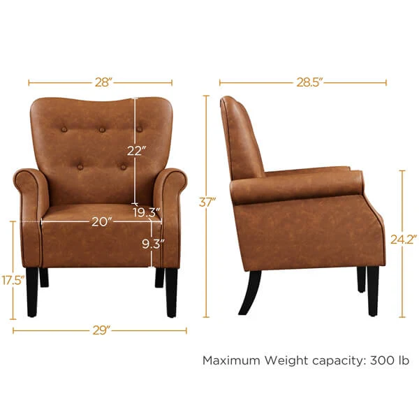 Yaheetech Modern Armchair - Image 3