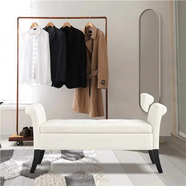 Yaheetech Modern Fabric Tufted Storage Bench - Image 10