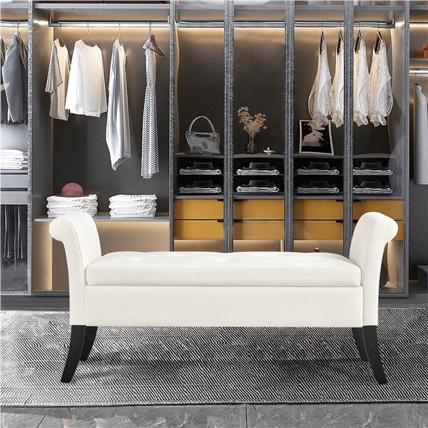 Yaheetech Modern Fabric Tufted Storage Bench - Image 9