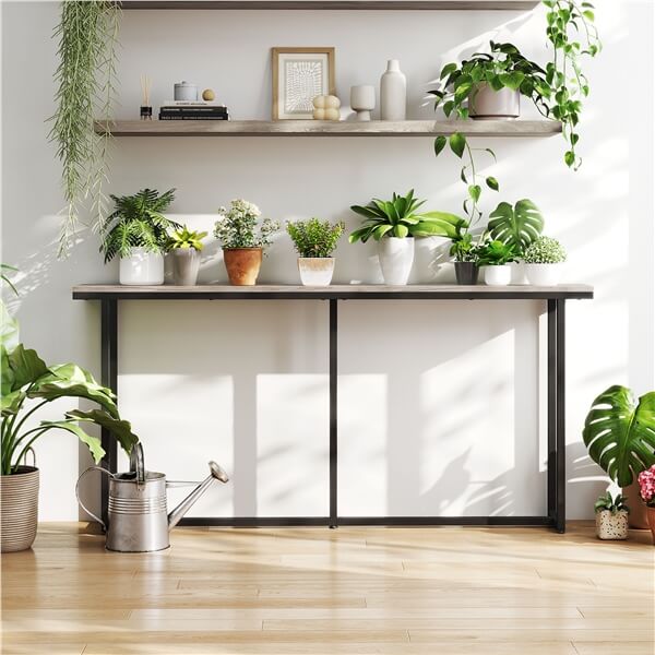 Yaheetech Narrow Console Table with Sturdy Metal Frame - Image 10