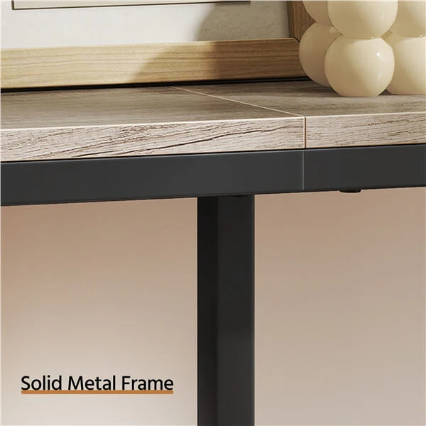 Yaheetech Narrow Console Table with Sturdy Metal Frame - Image 7