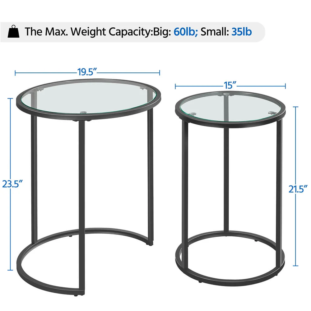 Yaheetech Nesting Side Tables - Image 3