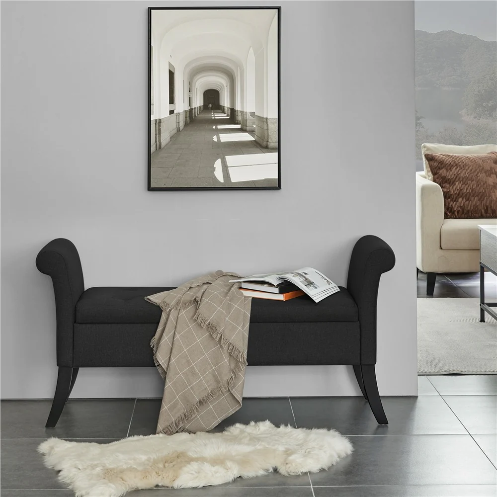Yaheetech Ottoman with Storage, 52" - Image 11