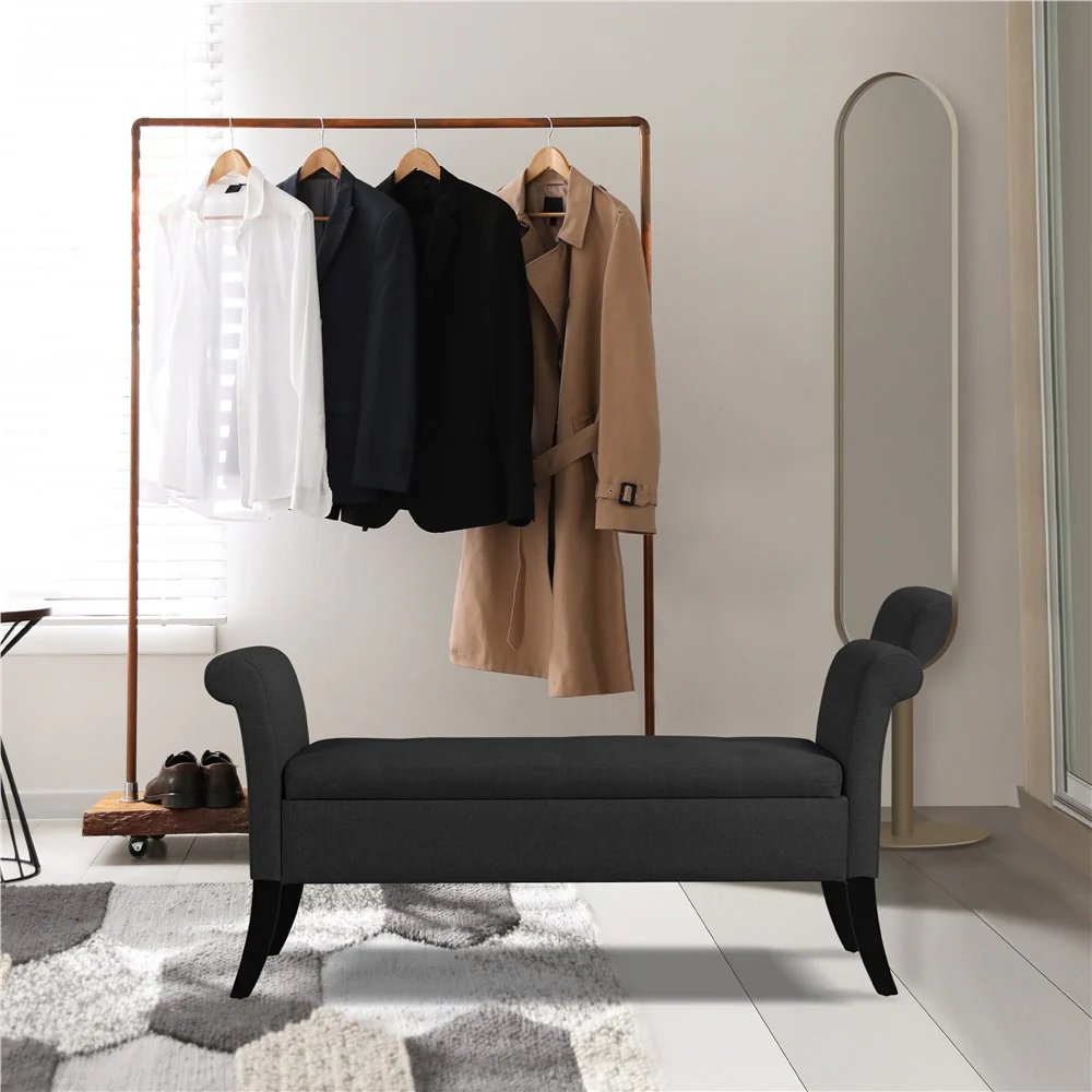 Yaheetech Ottoman with Storage, 52" - Image 12