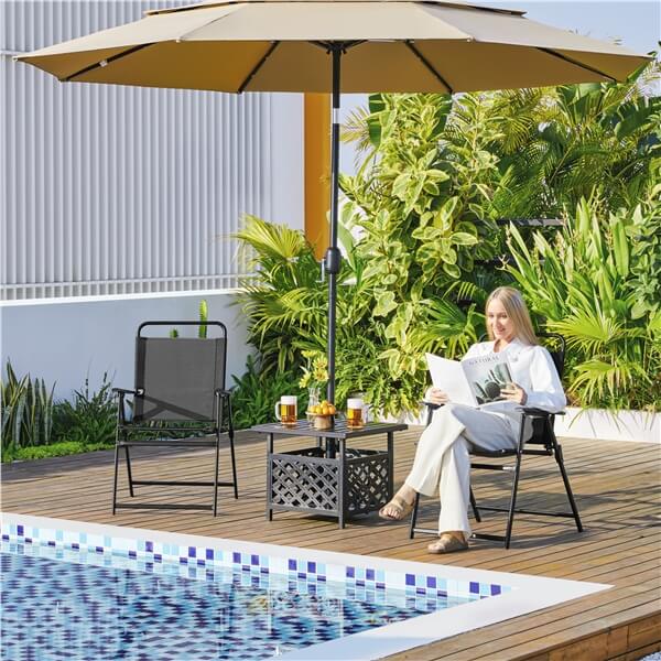 Yaheetech Outdoor Folding Patio Chairs Set of 4 - Image 13